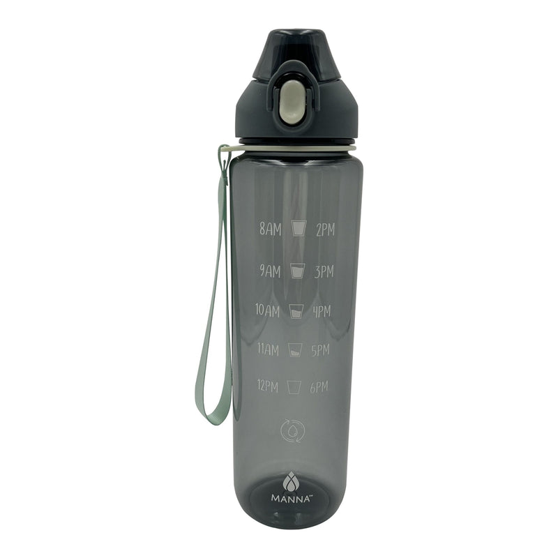 Manna Timex Motivational Water Bottle with Wrist Strap, 34-oz, Assorted Colours Z4