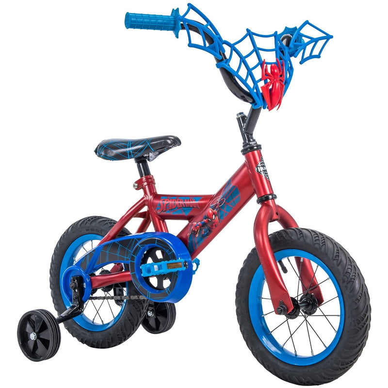 Marvel Spider-Man Kids' Bike 12-in Wheel, Red/Blue G4