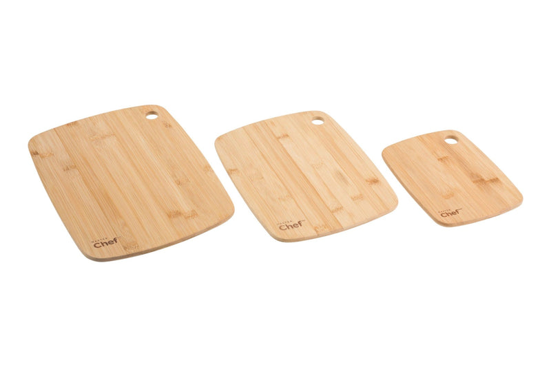 Master Chef Bamboo Cutting Board, Assorted Sizes, 3-pk X7