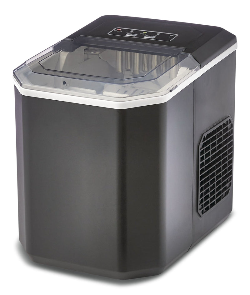 Master Chef Compact Countertop Ice Maker with LED Display, 26-lb Ice/Day, Black O1