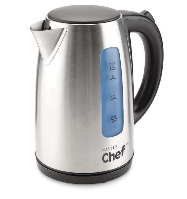 MASTER Chef Cordless Electric Kettle with Auto Shut Off, Stainless Steel, 1.7-L I0