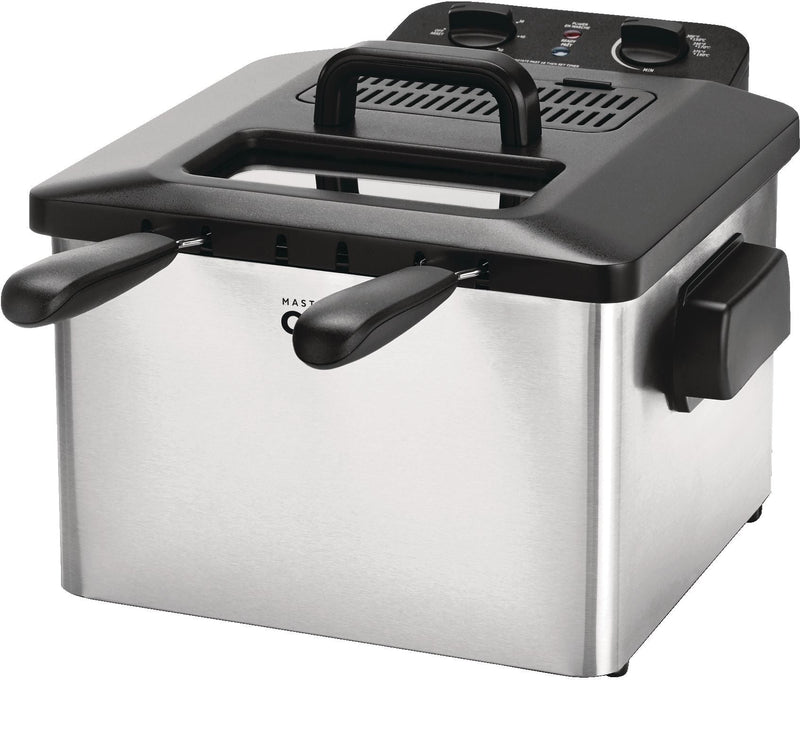 MASTER Chef Deep Fryer with 2 Basket Capacity, Stainless Steel, 4.5-L S2