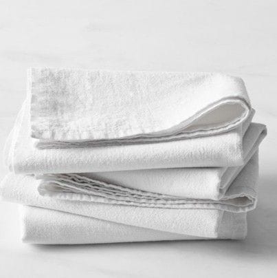 Master Chef Kitchen Cotton Flour Sac Towels, White, 4-pk O8