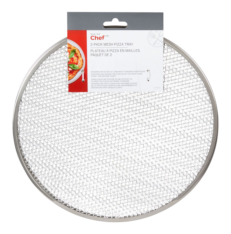 MASTER Chef Mesh Round Pizza Tray Set, 2-pk K0