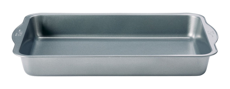 Master Chef Non-Stick Oblong Cake Pan, 16x10.5x2-in X0
