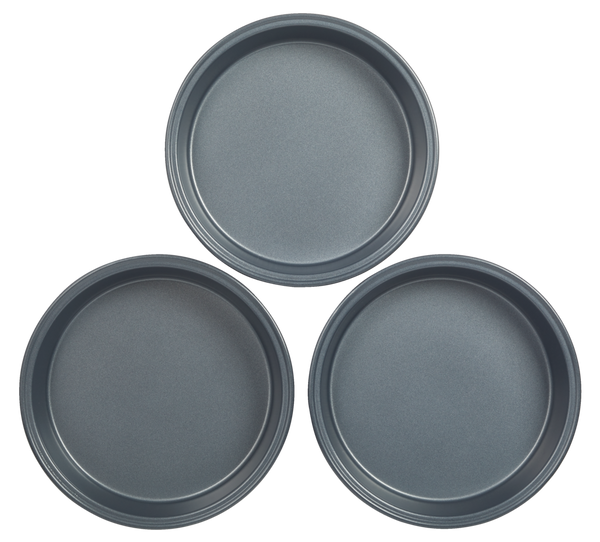 MASTER Chef Non-Stick Round Cake Pans, 8-in, 3-pc B6