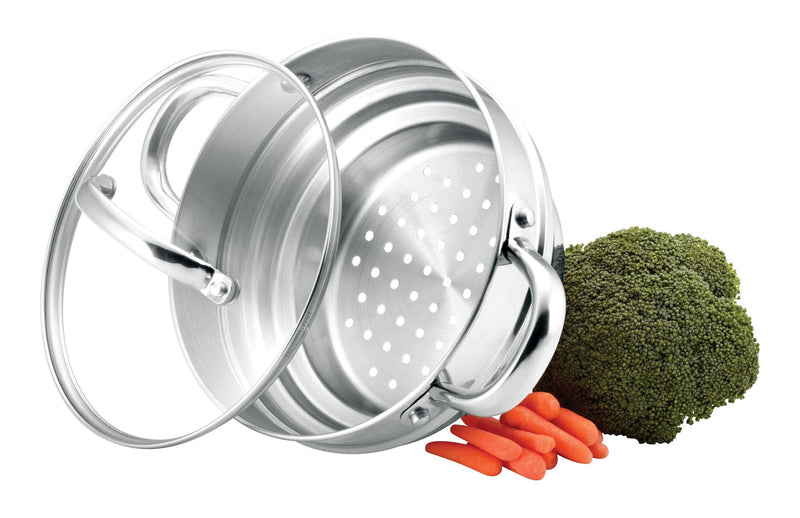 MASTER Chef Universal Stainless Steel Steamer Insert, Dishwasher Safe V8