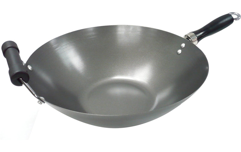 MASTER Chef Wok Stir Fry Pan, Black, 35.5cm P7