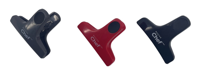 MasterChef Large Storage/Food Bag Clips, 3-pk H6