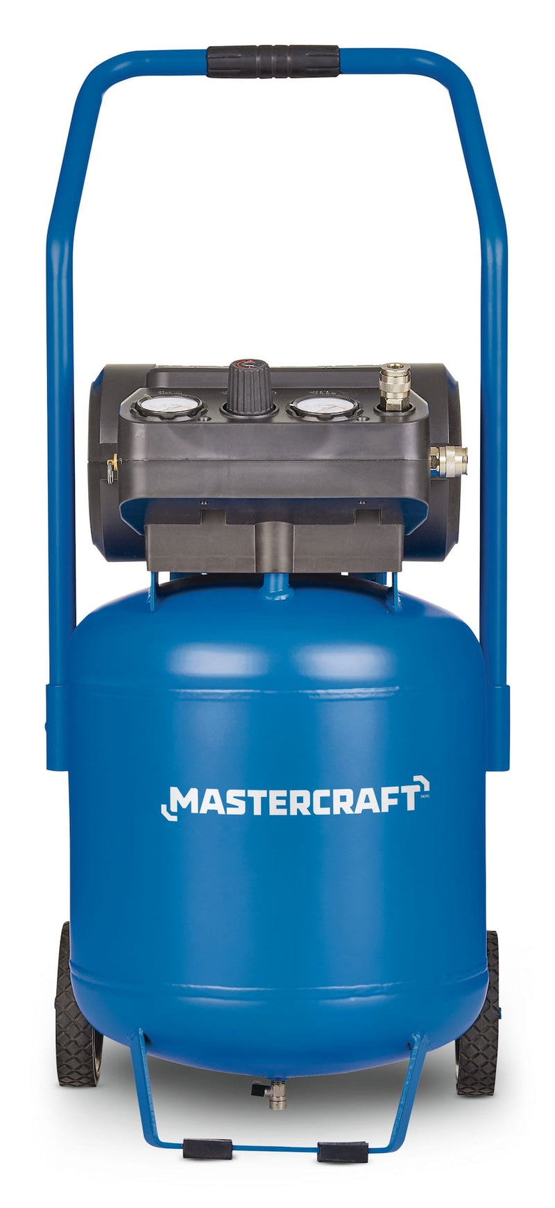 Mastercraft 10-Gallon Oil-Free Portable Vertical/Horizontal Air Compressor, 135 PSI, 1.8 HP E4