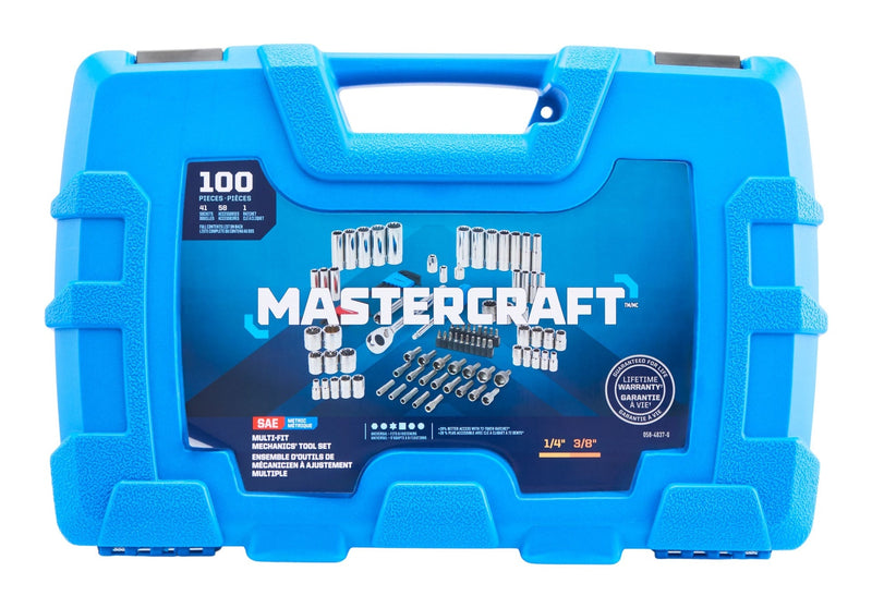 Mastercraft 100 Piece Multi Fit Socket Set I7