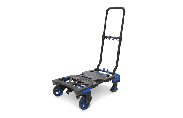 Mastercraft 2-in-1 Folding Hand Truck, 300-lb, Black/Blue J2