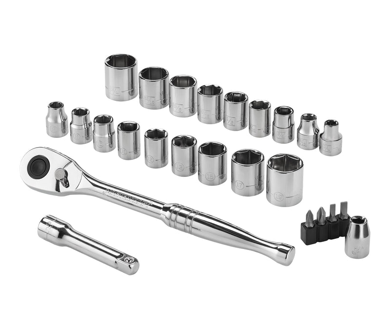 Mastercraft 25 Piece 3/8" Drive Socket Set J7