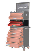 Mastercraft 3-Drawer Intermediate Tool Chest, Black & Red, 26-in