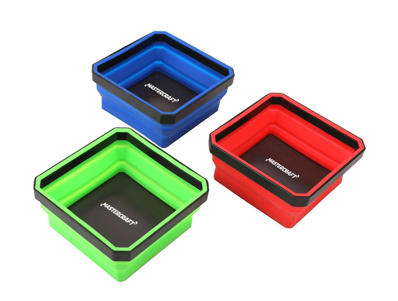 Mastercraft 3 Piece Collapsible Magnetic Parts Tray I7