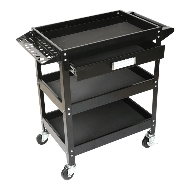 Mastercraft 3-Tier Work Cart with Swivel Casters, 250-lb L7