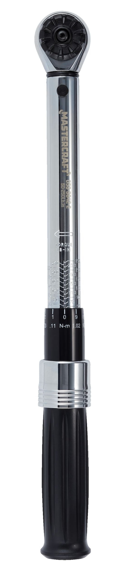 Mastercraft 3/8-in Drive Torque Wrench, 50-250 in-lbs D1