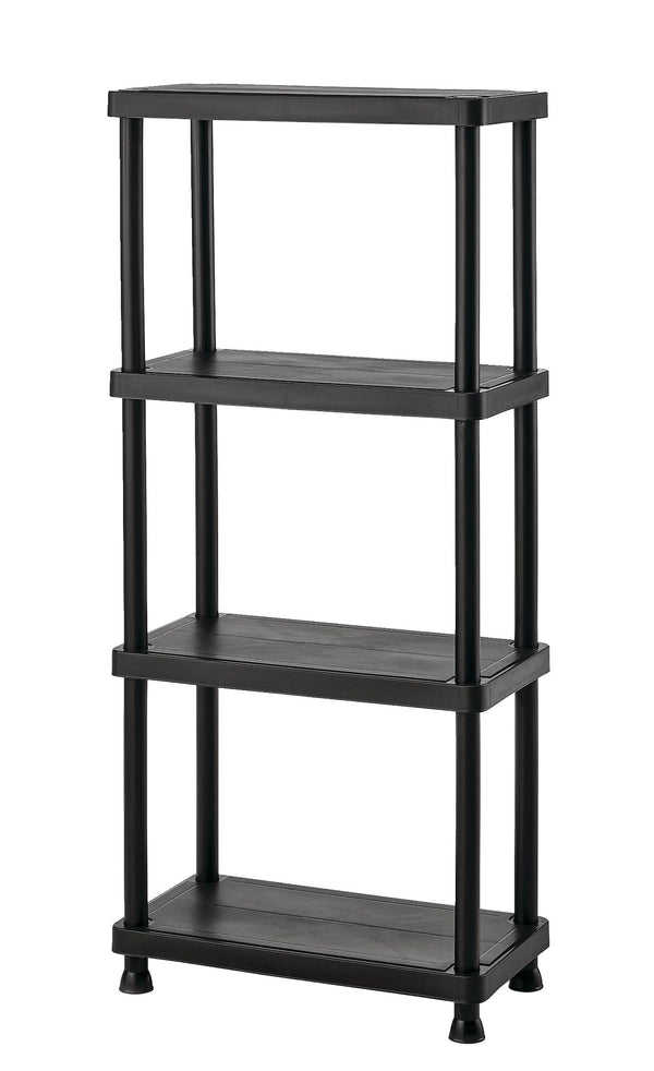 Mastercraft 4-Shelf Resin/ Plastic Storage Rack/ Shelving Unit, 23 x 12 x 52-in U1