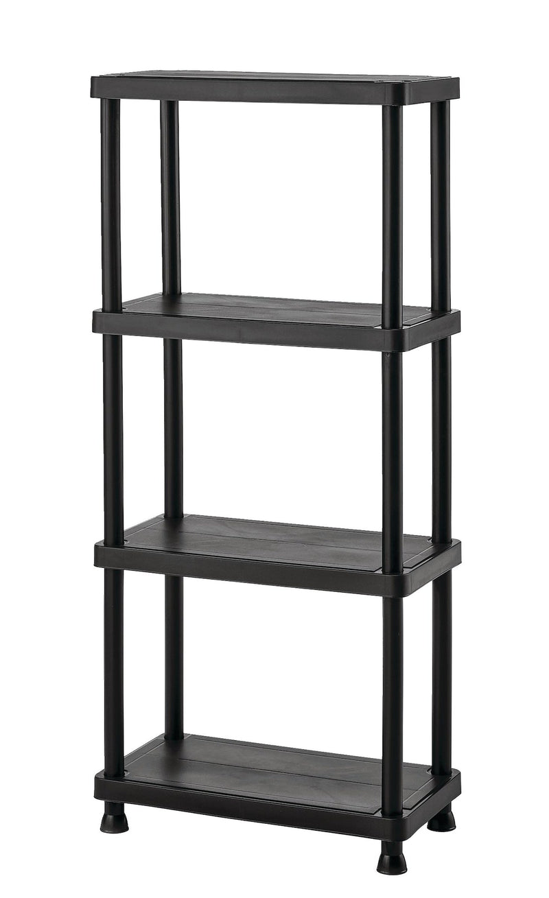 Mastercraft 4-Shelf Resin/ Plastic Storage Rack/ Shelving Unit, 23 x 12 x 52-in U1