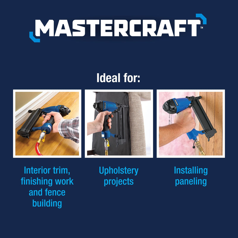 Mastercraft 6-Gallon Oil-Free Portable Pancake Air Compressor & Brad Nailer Kit, 150-PSI A5