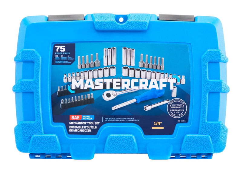 Mastercraft 75 Piece 3/8" Drive Socket Set A5