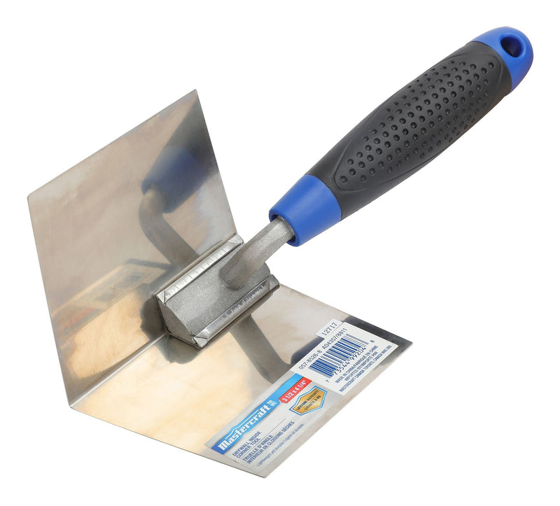 Mastercraft 90-Degree Inside Corner Trowel, Drywall & Plastering Tool, 3-1/2 x 4-1/40-in O0