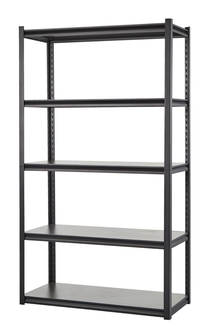 Mastercraft Adjustable 5-Shelf Steel Metal & Wood Storage Rack / Shelving Unit, 41 x 18 x 72-in H1