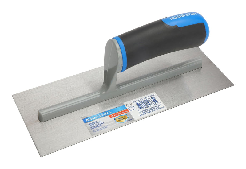 Mastercraft Ergonomic Steel Cement Trowel For Masonry & Concrete Work, 4 x 10-in M2