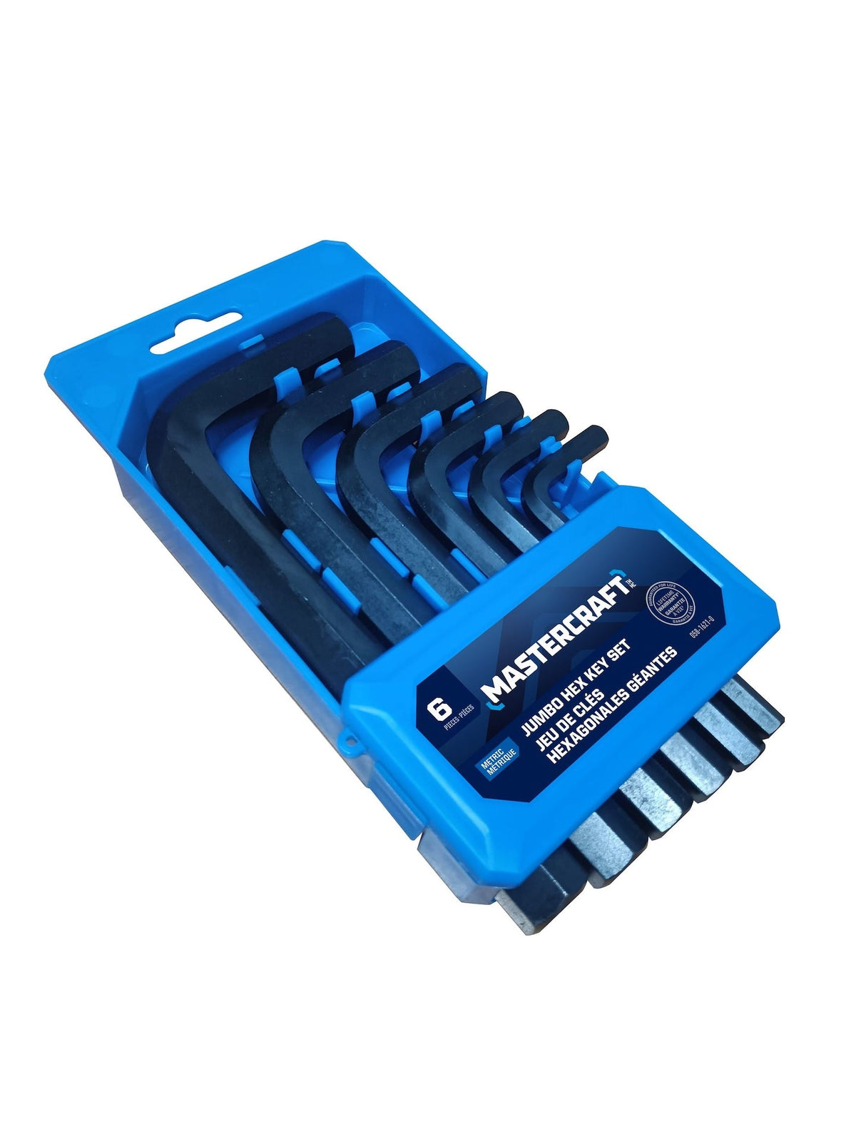 Mastercraft Jumbo Hex Key Set/Allen Wrench Set, Metric, High Quality Cr-V Steel, 6-pc