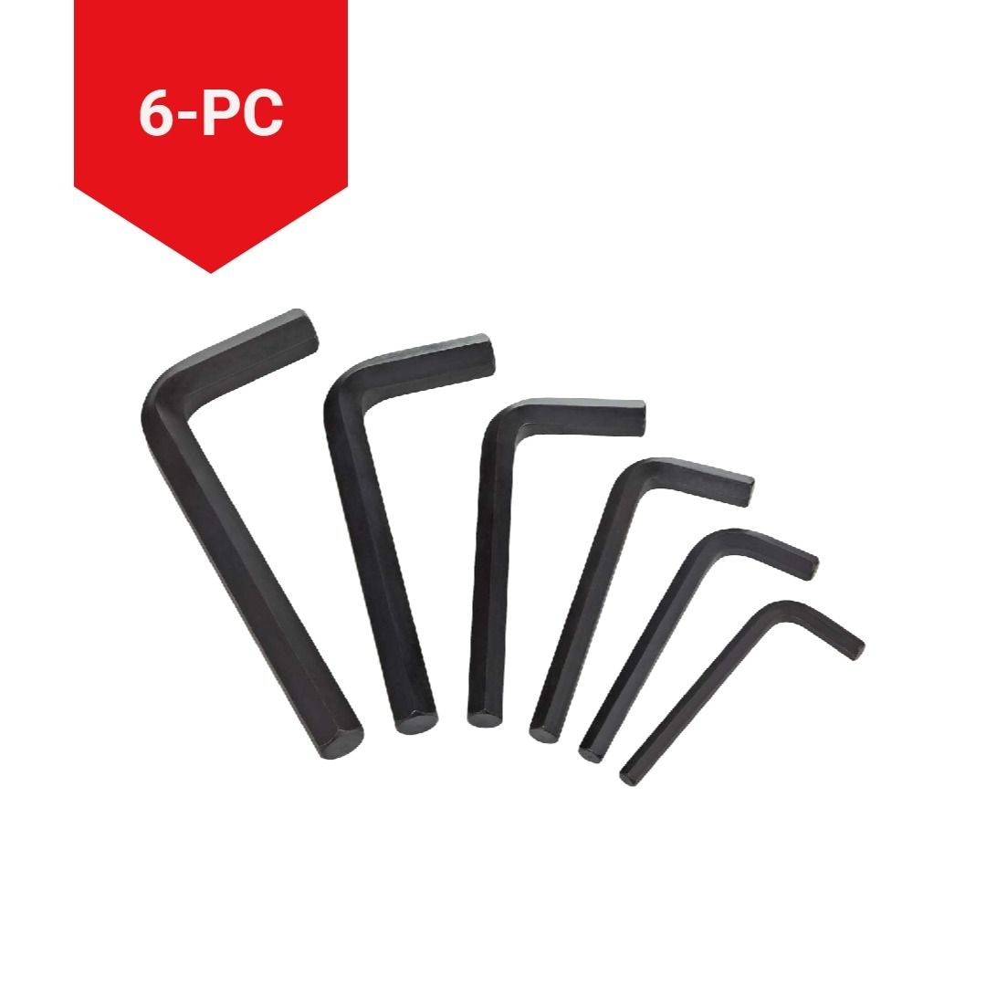 Mastercraft Jumbo Hex Key Set/Allen Wrench Set, Metric, High Quality Cr-V Steel, 6-pc