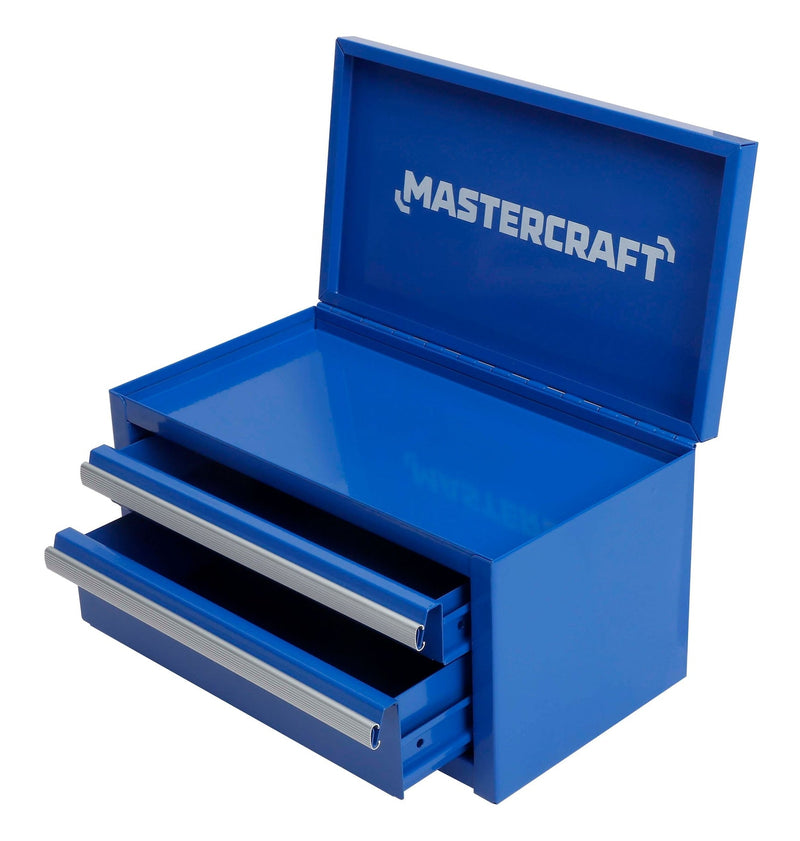 Mastercraft Mini Toolbox with 2 Drawers, Blue X3