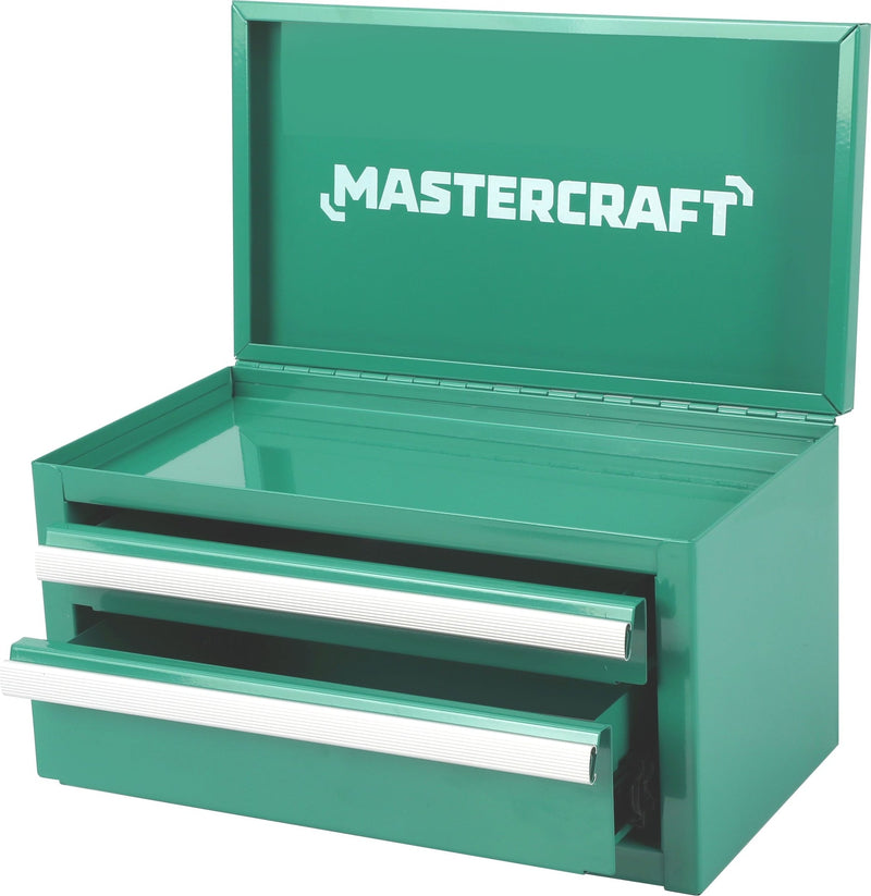 Mastercraft Mini Toolbox with 2 Drawers, Emerald I8