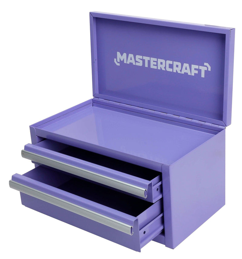 Mastercraft Mini Toolbox with 2 Drawers, Lilac F9