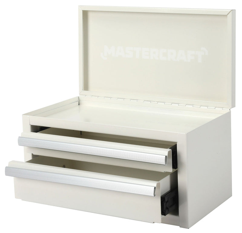 Mastercraft Mini Toolbox with 2 Drawers, New White L6