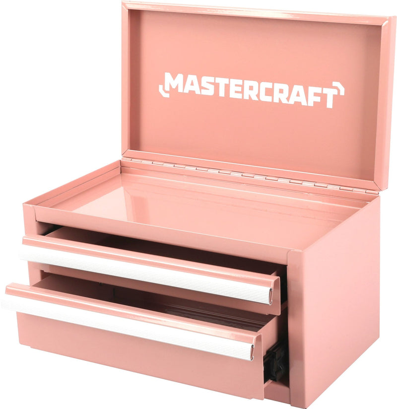 Mastercraft Mini Toolbox with 2 Drawers, Peach A7