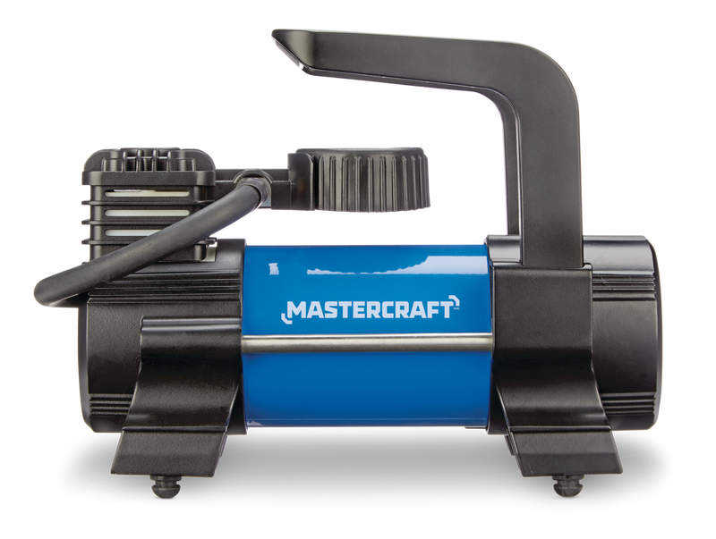 Mastercraft Portable 120V Inflator with Built-in Analog Pressure Gauge Z6