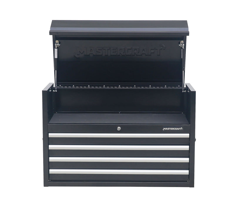 Mastercraft Powder-Coated Steel Tool Chest with Liners, Black, 36-in K2