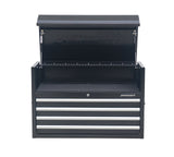 Mastercraft Powder-Coated Steel Tool Chest with Liners, Black, 36-in