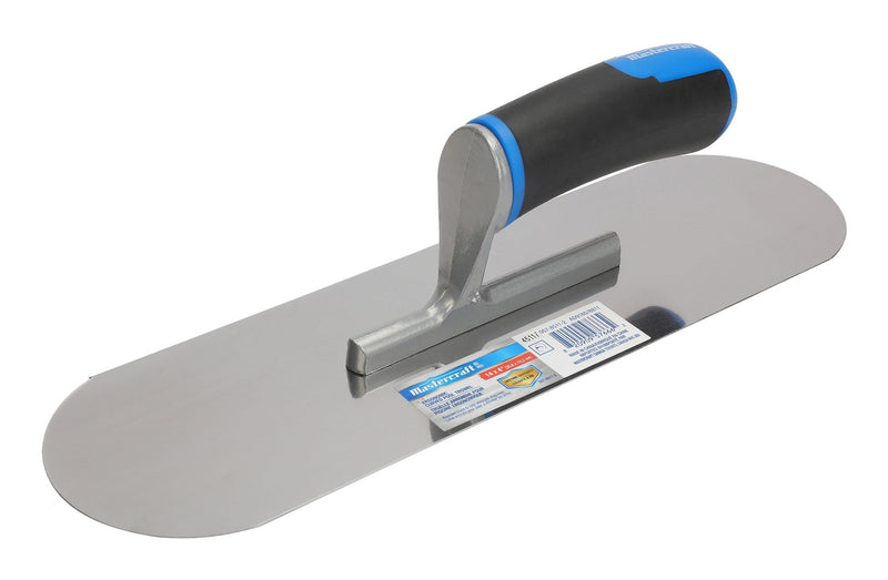 Mastercraft Steel Curved Pool Trowel with Comfort Grip For Masonry & Concrete Work, 4 x 14-in Q2