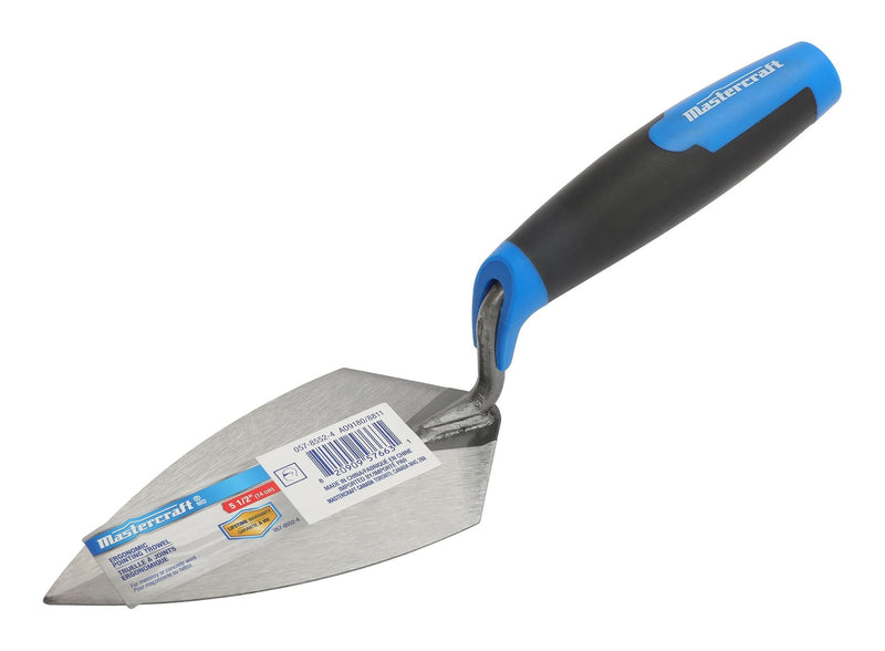 Mastercraft Steel Masonry, Concrete & Brick Pointing Trowel with Comfort Grip, 5.5-in G9