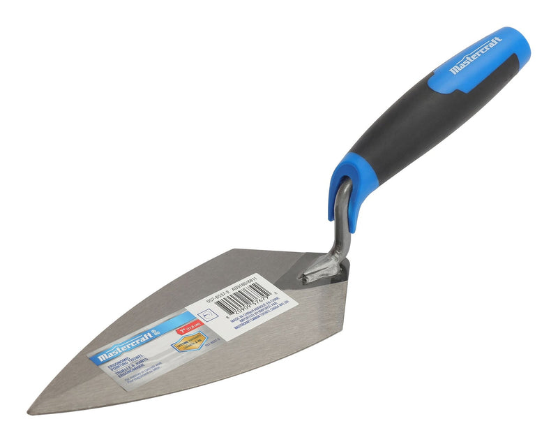 Mastercraft Steel Masonry, Concrete & Brick Pointing Trowel, with Comfort Grip, 7-in D5