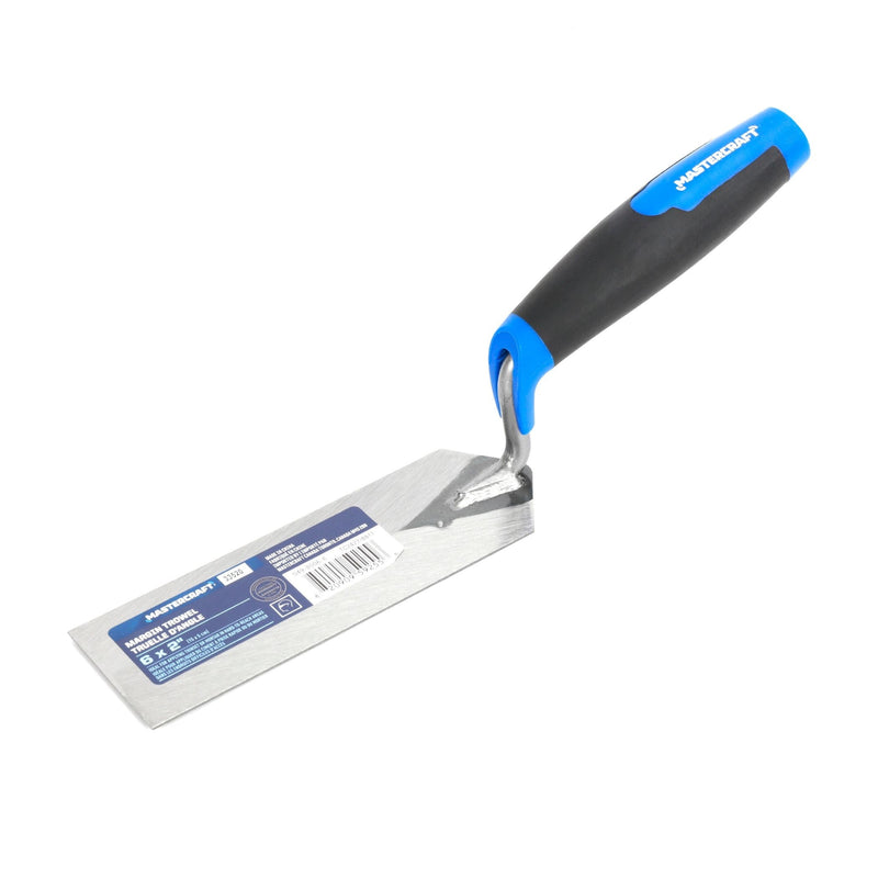 Mastercraft Tempered Steel Flat & Margin Trowel For Masonry & Concrete Work, 2 x 6-in N4