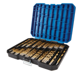 Mastercraft Titanium Drill Bit Set for Wood, Metal, Plastic, 230-pc