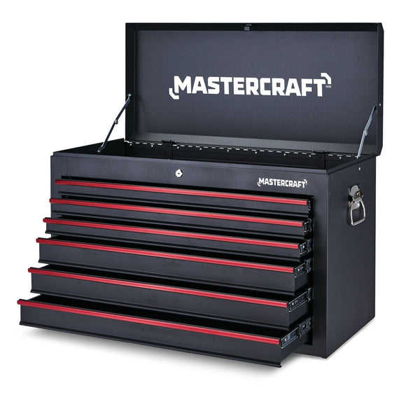 Mastercraft Tool Chest with 6 Drawers, Black, 36-in E2