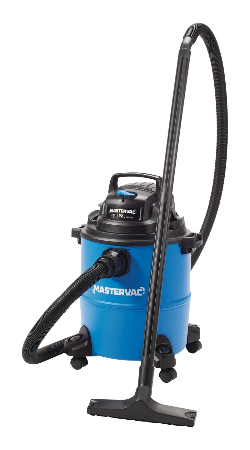 Mastervac VOC608PF 4.0 Peak HP Wet/Dry Shop Vacuum with Hose & Accessories, 22-L S2