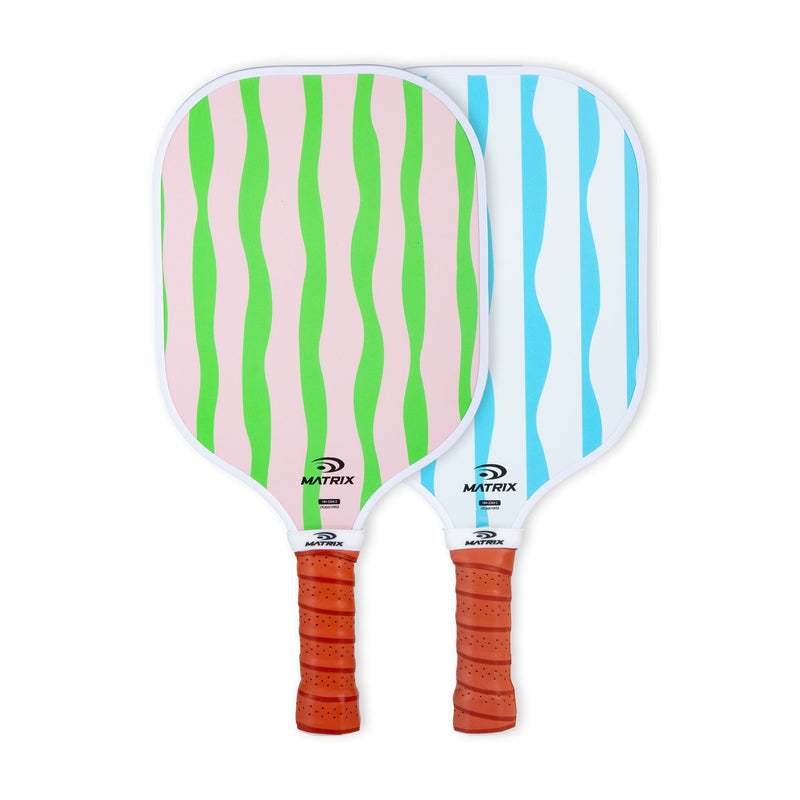 Matrix Pickleball Starter Set, Includes 2 Paddles & 3 Balls, USAPA Approved, Multi-Coloured X8