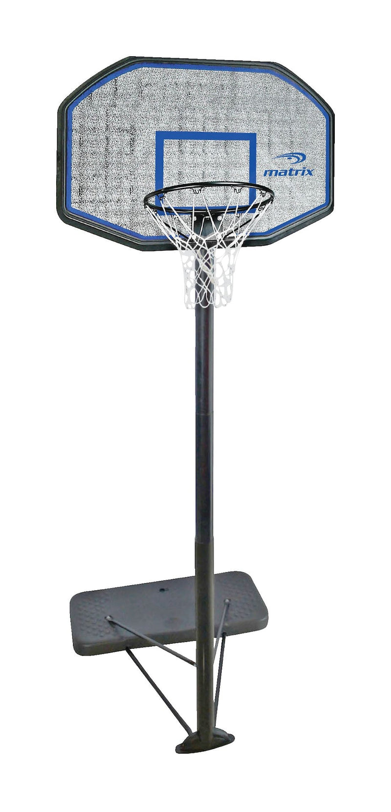 Matrix Portable Adjustable Basketball Backboard, Hoop & Net System, 44-in D7