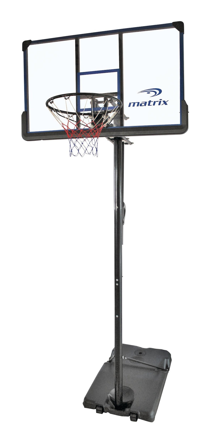 Matrix Portable Adjustable Basketball Backboard, Hoop & Net System, 48-in R0