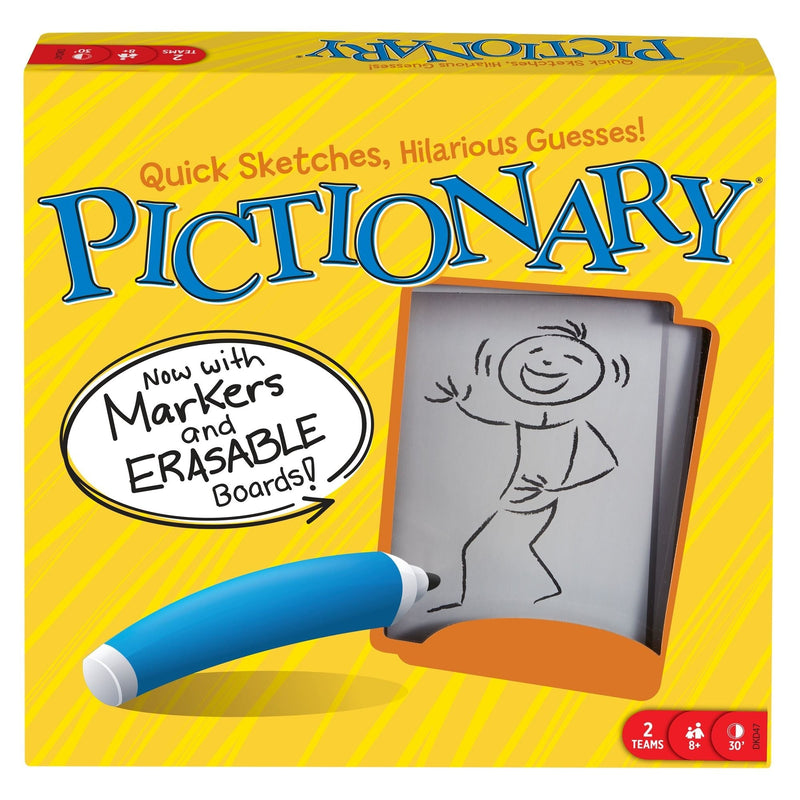 Mattel Pictionary Board Game Party Box for Family, Adults & Kids, Indoor Game, Ages 8+ H0