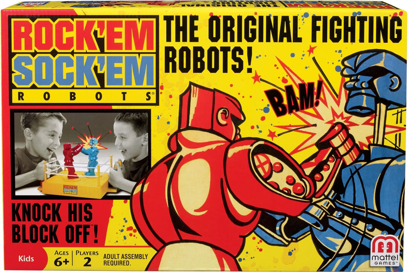 Mattel Rock 'Em Sock 'Em Robots Classic Boxing Match Game for Kids, Ages 6+ W2